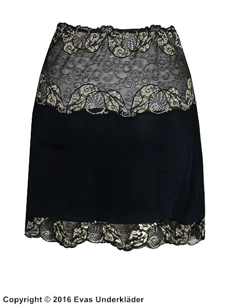 Skirt, stretch lace